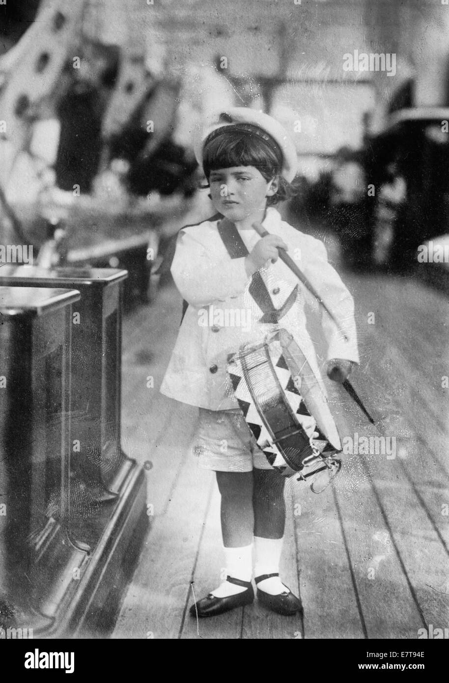 Czarewich 1909 - Alexei Nikolaevich Romanov (1904-1918), son of Czar Nicholas II and Alexandra. Stock Photo