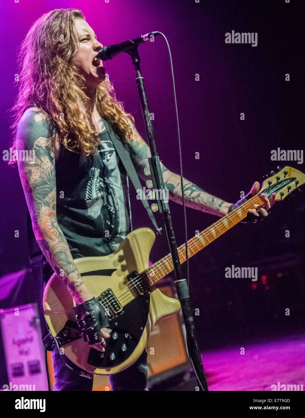 Detroit, MI, USA. 20th Sep, 2014. LAURA JANE GRACE of the band Against ...