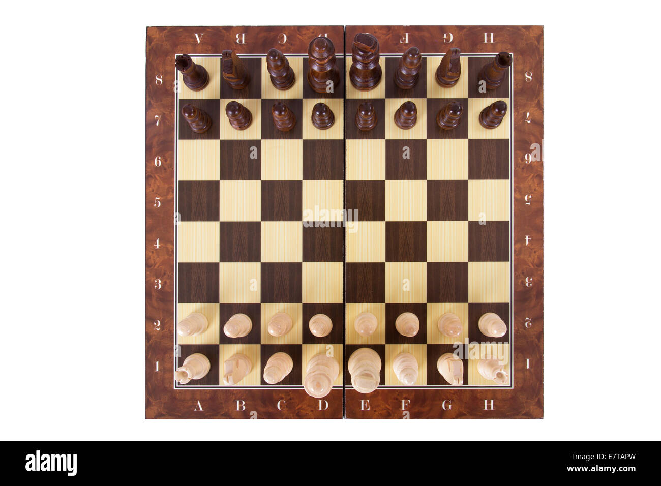 Image of The position of Chinese chess pieces at the beginning of