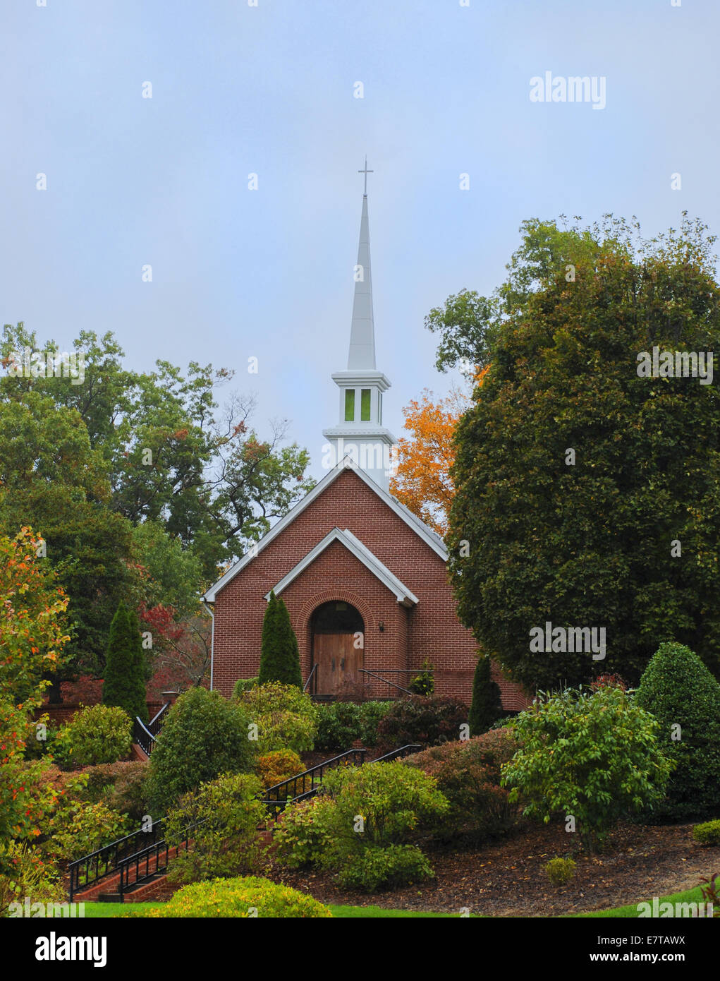 Small church steeple fall hi-res stock photography and images - Alamy