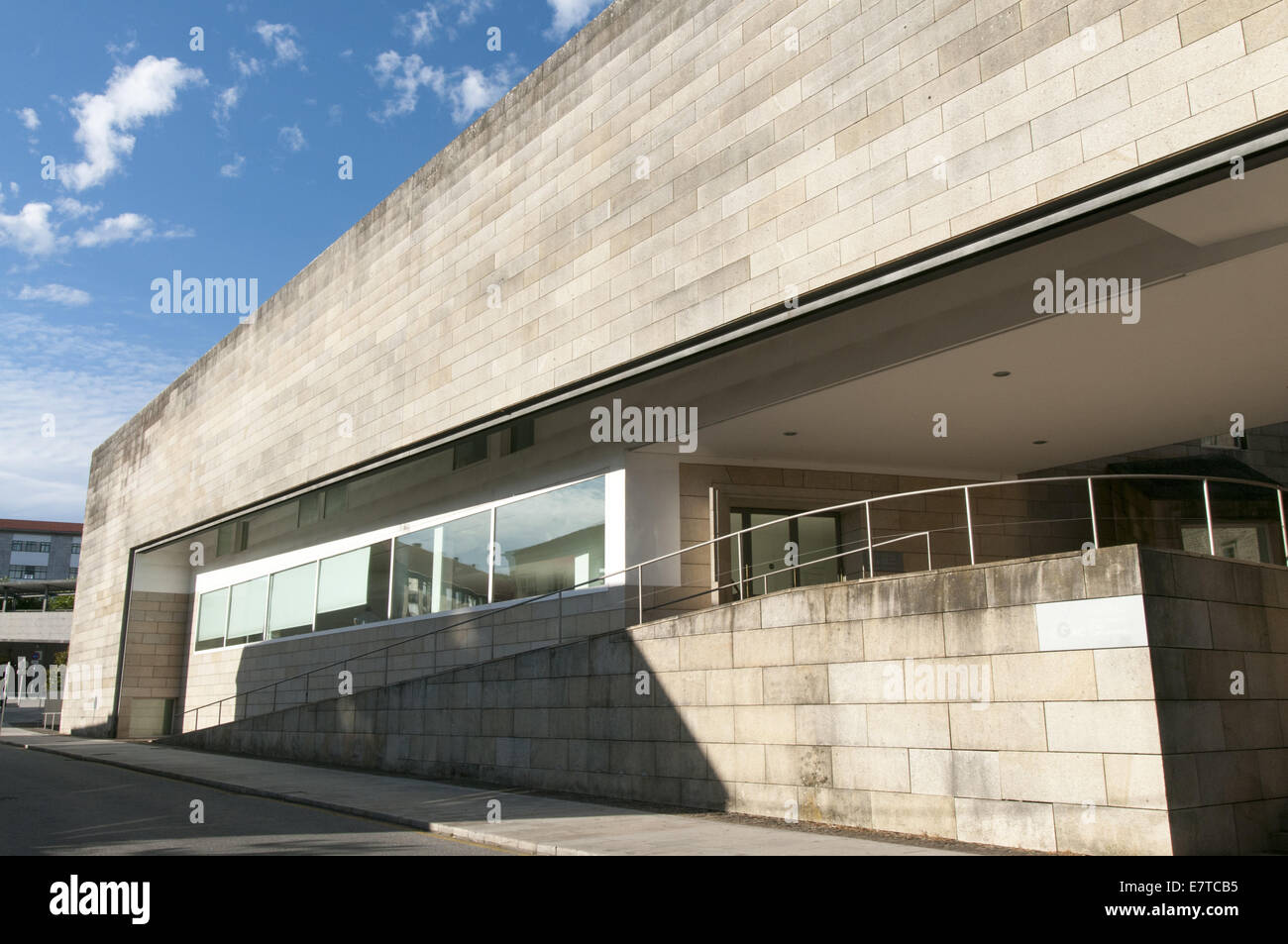 CGAC museum in Santiago de Compostela, Spain. Designed by the portuguese architecture Siza Vieira. Stock Photo