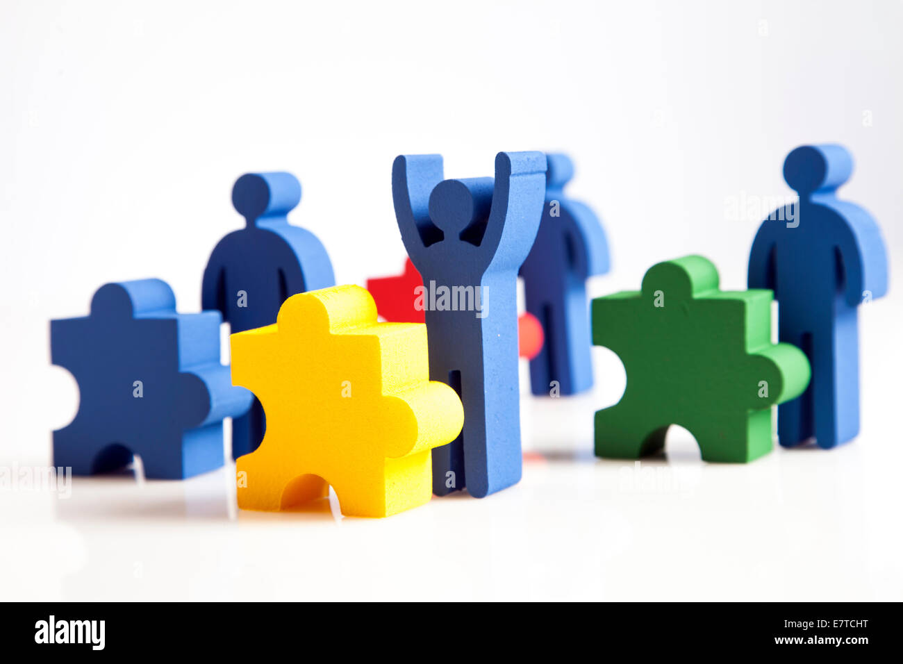 concept of teamwork, people and icons Stock Photo - Alamy