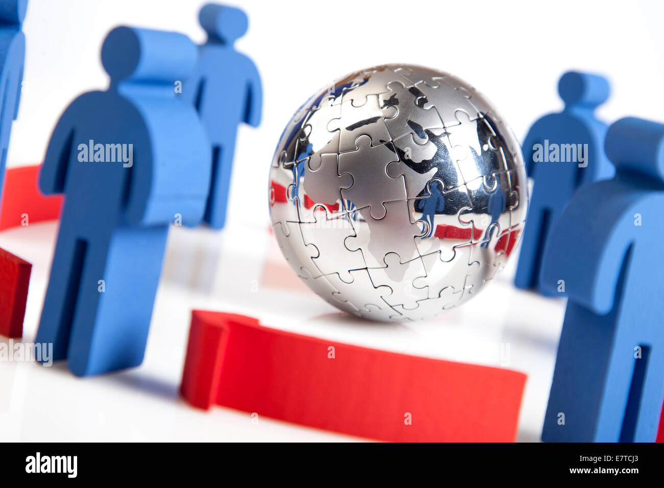 concept of teamwork, people and icons Stock Photo - Alamy