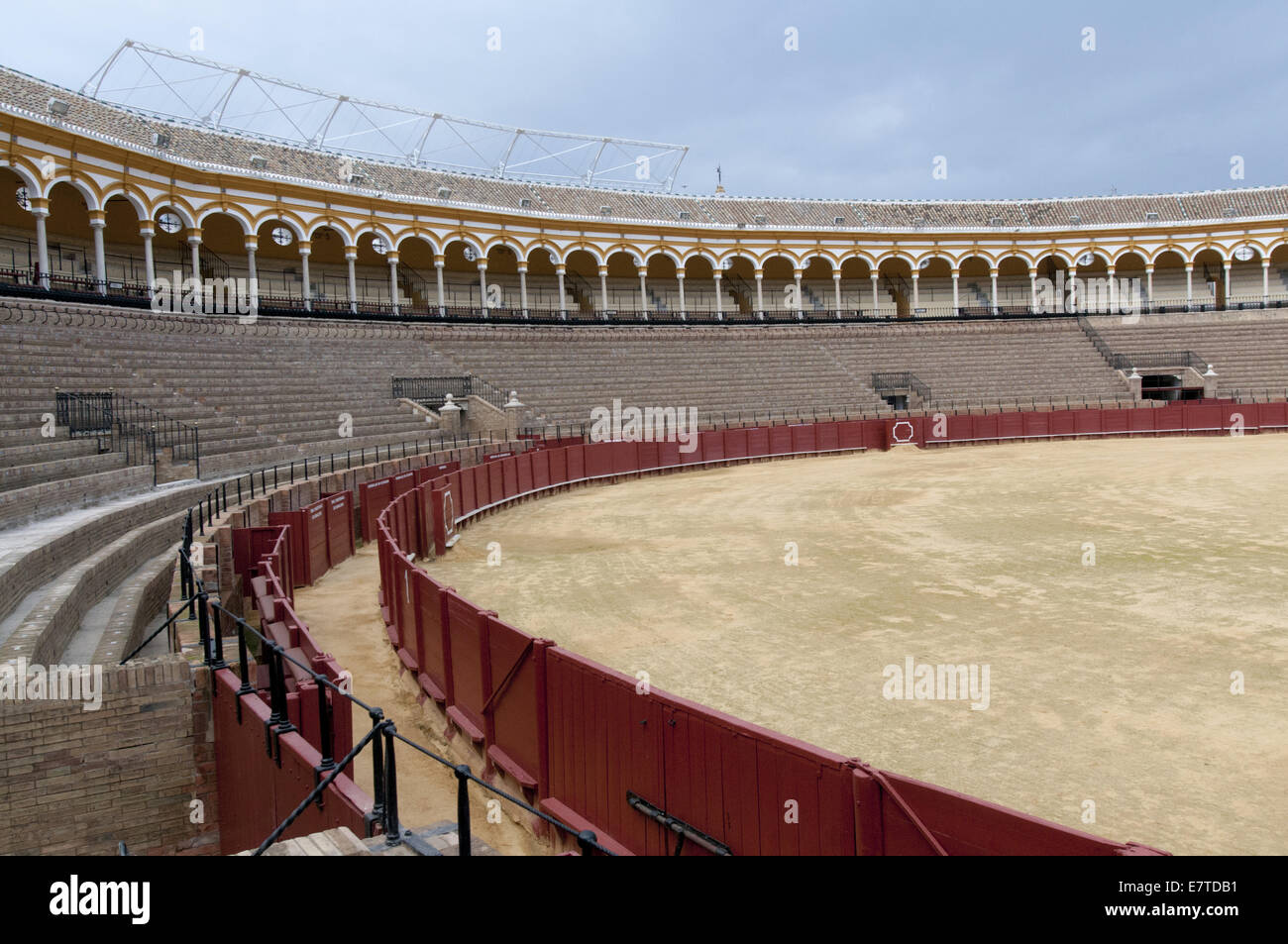 Seville bull fighting ring Stock Photo