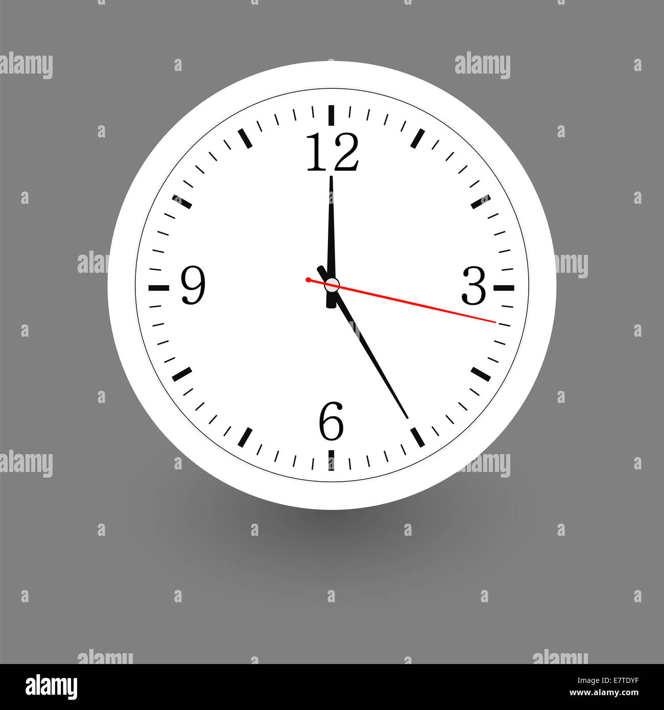 Wall mounted digital clock Stock Photo Alamy