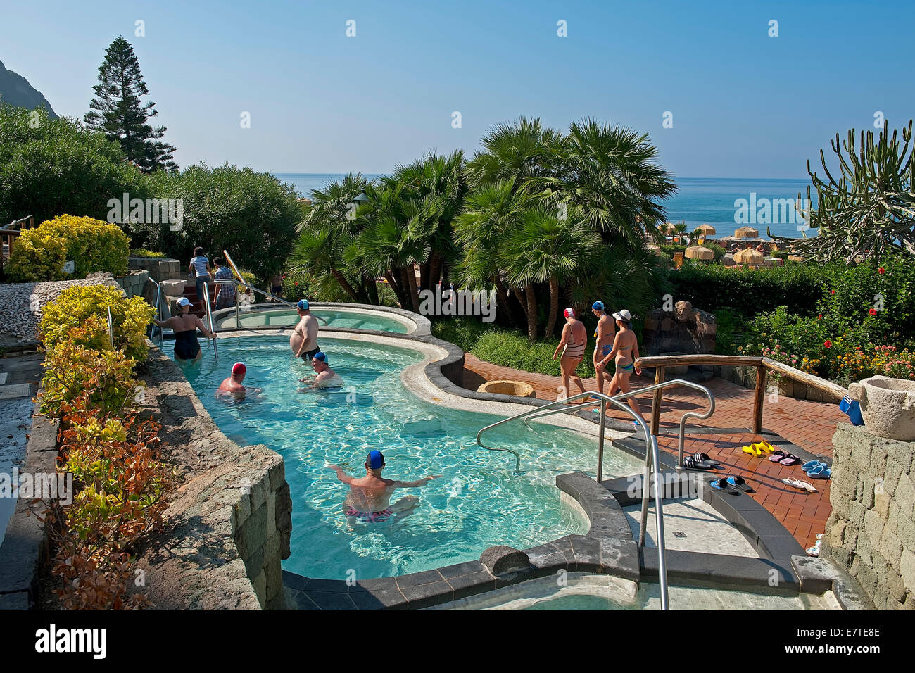 Poseidon Thermal Gardens, Ischia, Gulf of Naples, Campania, Italy Stock