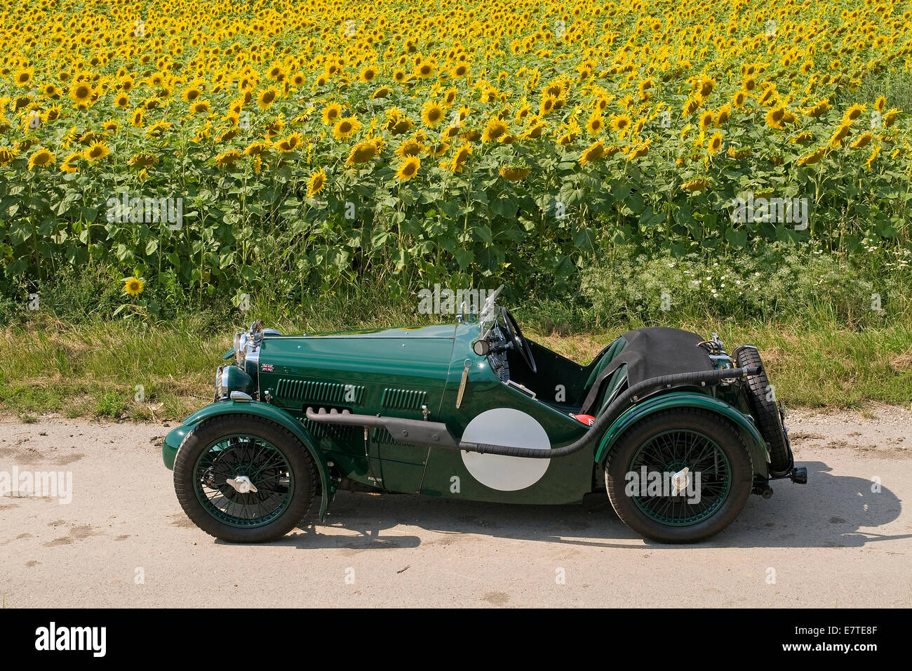 Vintage car, MG J2, upgraded to a J4, built in 1933 Stock Photo