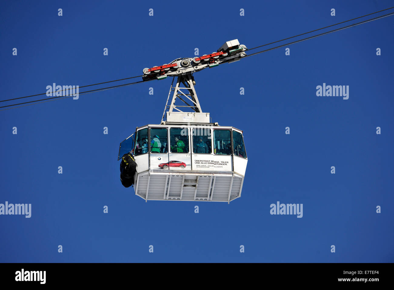 Cable car, Davos, Grisons, Switzerland Stock Photo