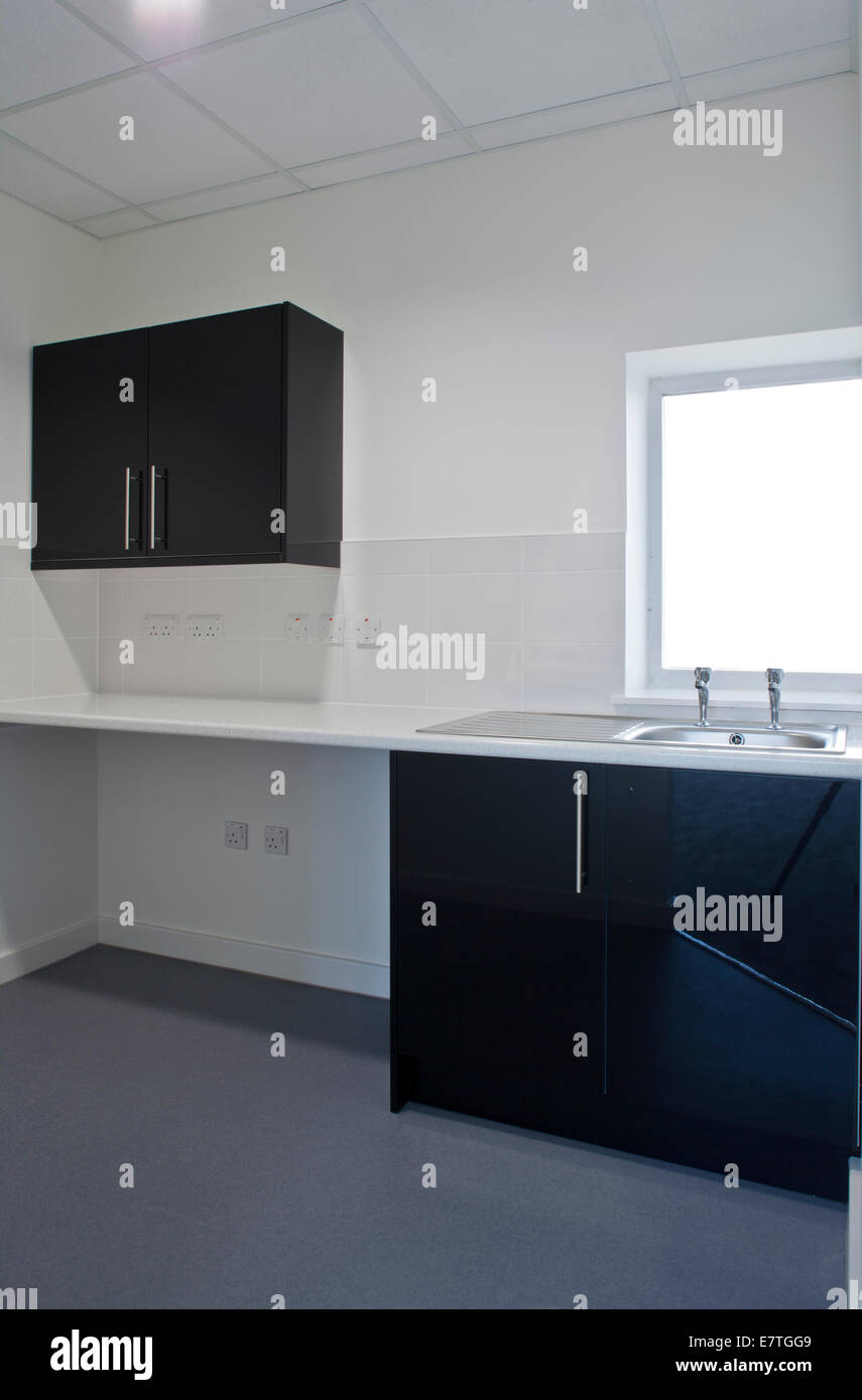 Office interior kitchen Stock Photo Alamy