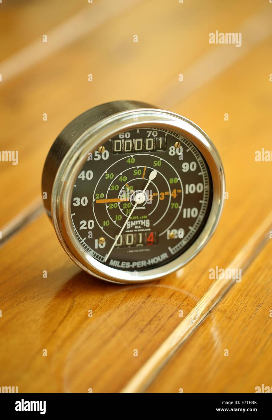 Smiths Chronometric speedometer made in England Stock Photo Alamy