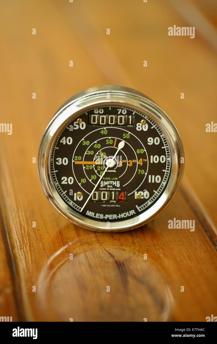 Smiths Chronometric speedometer made in England Stock Photo Alamy