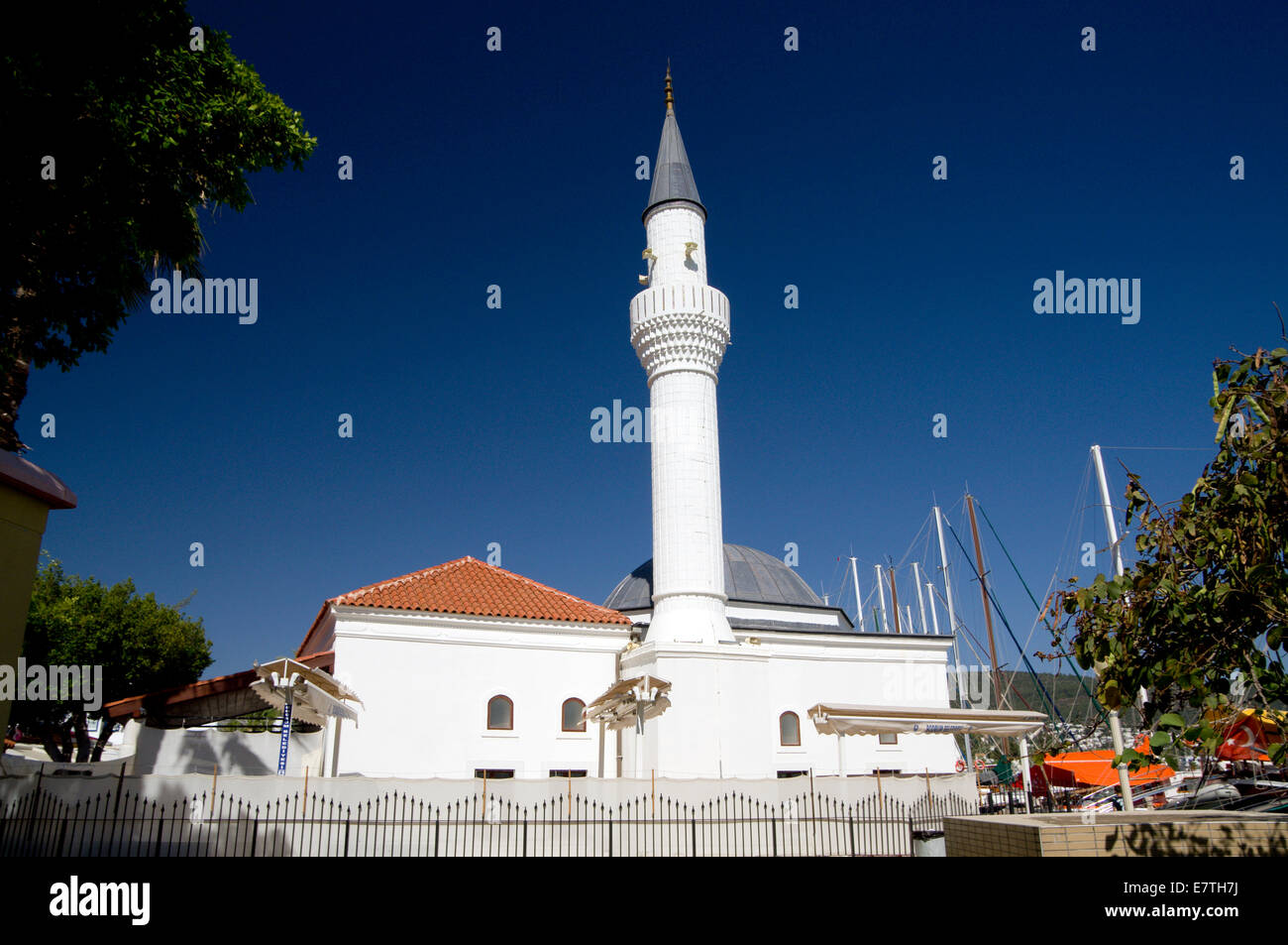 Tepecik Mosque besides the Harbour in Bodrum, Turkey, Asia Stock Photo Alamy