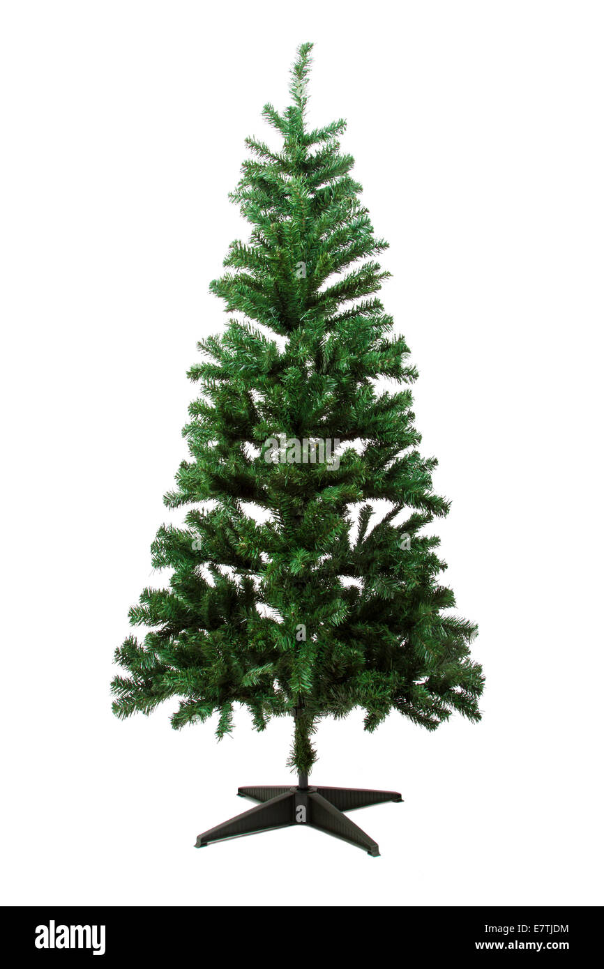Christmas tree, isolated on white background Stock Photo - Alamy