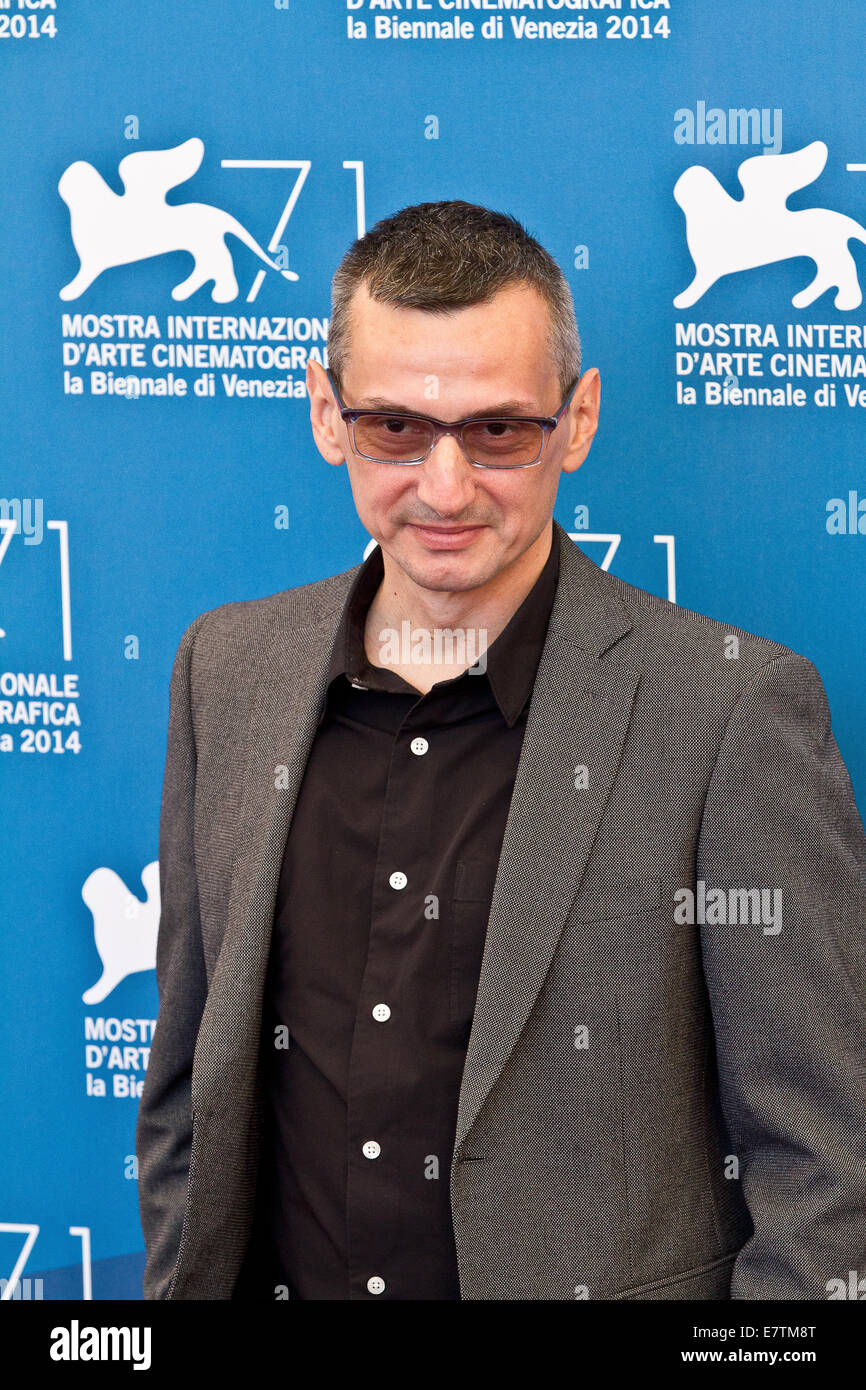 Italy Veneto Venice Festival Of Cinema 2014 Ognjen Svilicic  Actor Stock Photo