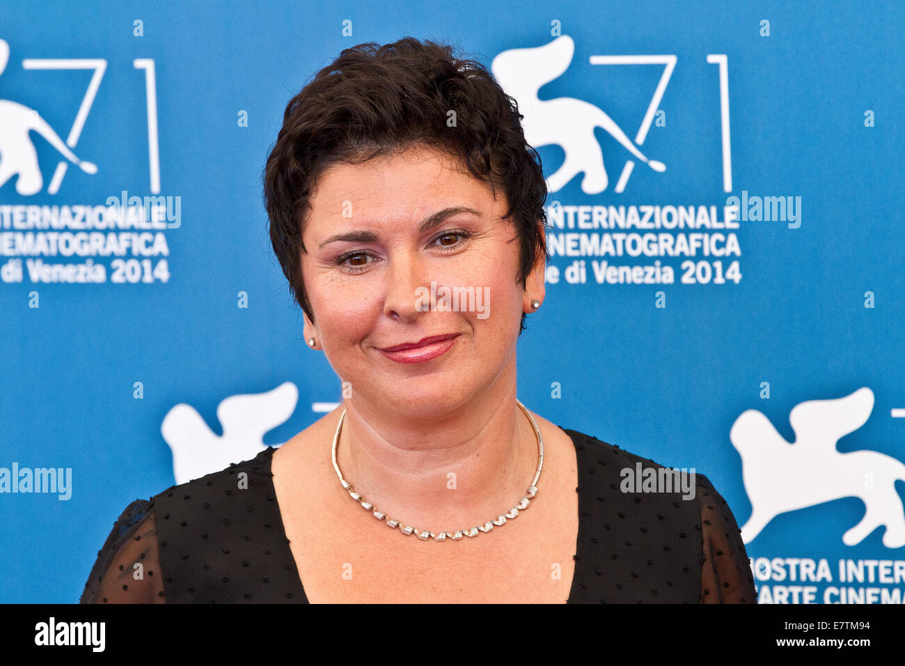 Italy Veneto Venice Festival Of Cinema 2014 Jasna Zalica Actress Stock Photo