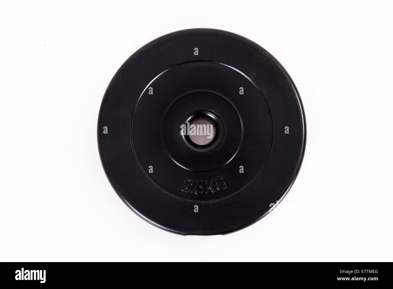 Black barbell disk, isolated on white background Stock Photo - Alamy