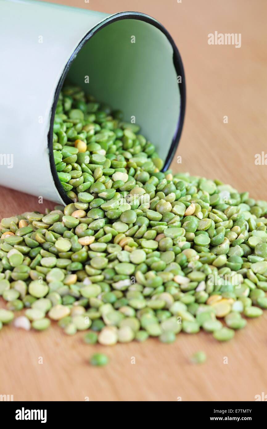Green split peas Stock Photo Alamy