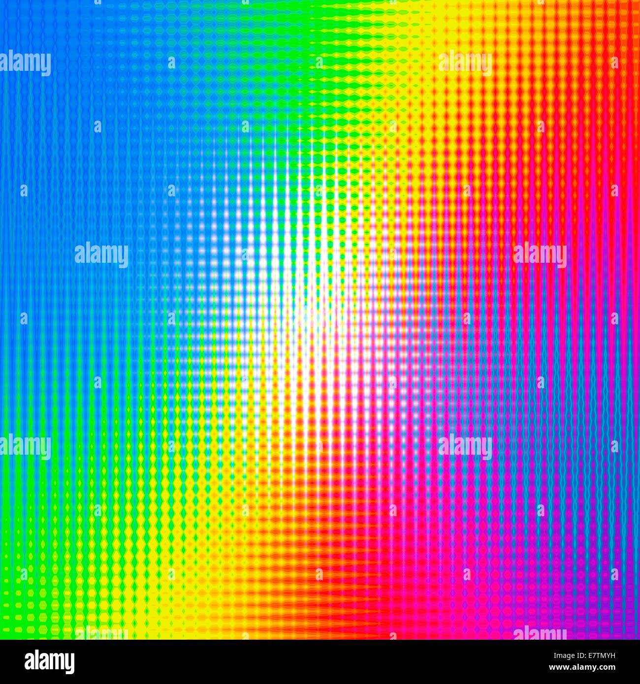 Prismatic pattern, computer artwork. Stock Photo