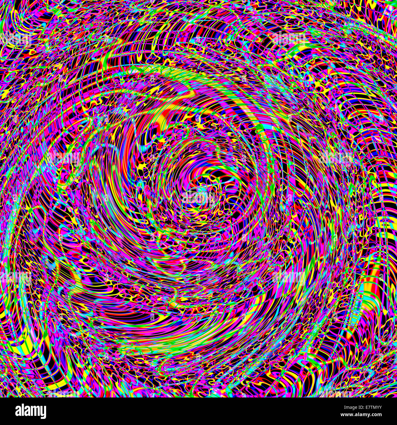 Multicoloured abstract pattern, computer artwork. Stock Photo