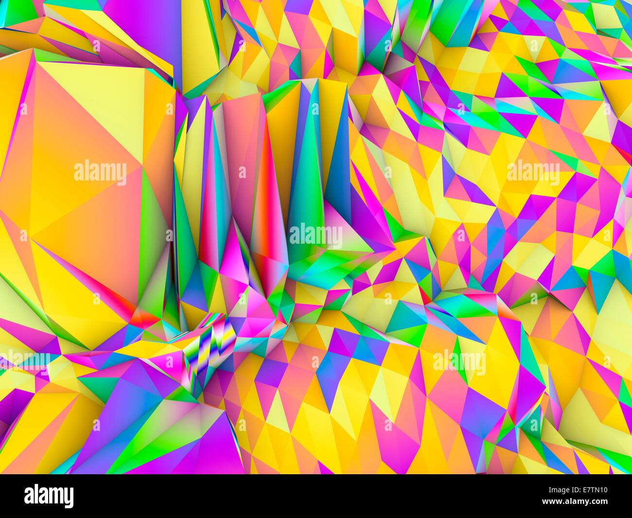 Geometric abstract polygonal background, computer artwork Stock Photo ...
