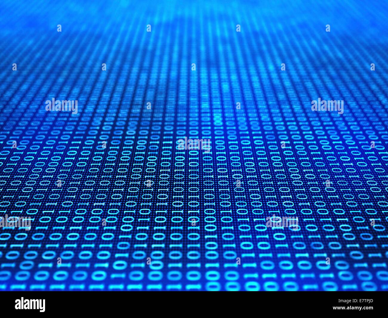 Binary code, computer artwork. Stock Photo