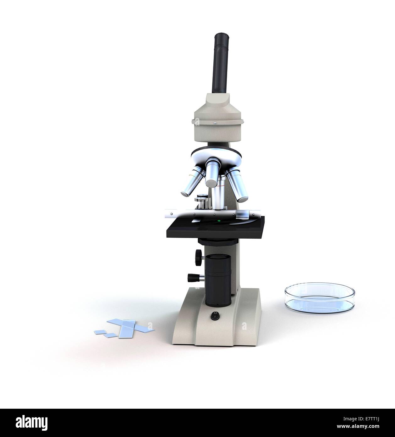 Microscope, computer artwork Stock Photo Alamy