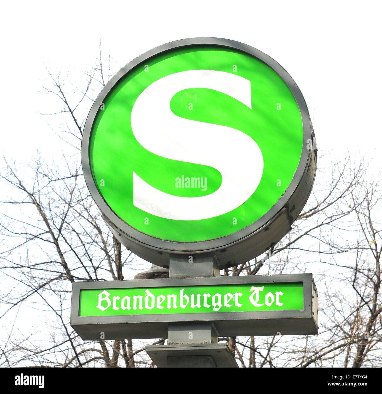 Detail of metro sign in Berlin, Germany Stock Photo - Alamy