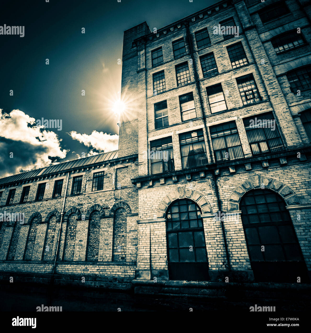 Saltaire Mill, Bradford, Yorkshire. Stock Photo