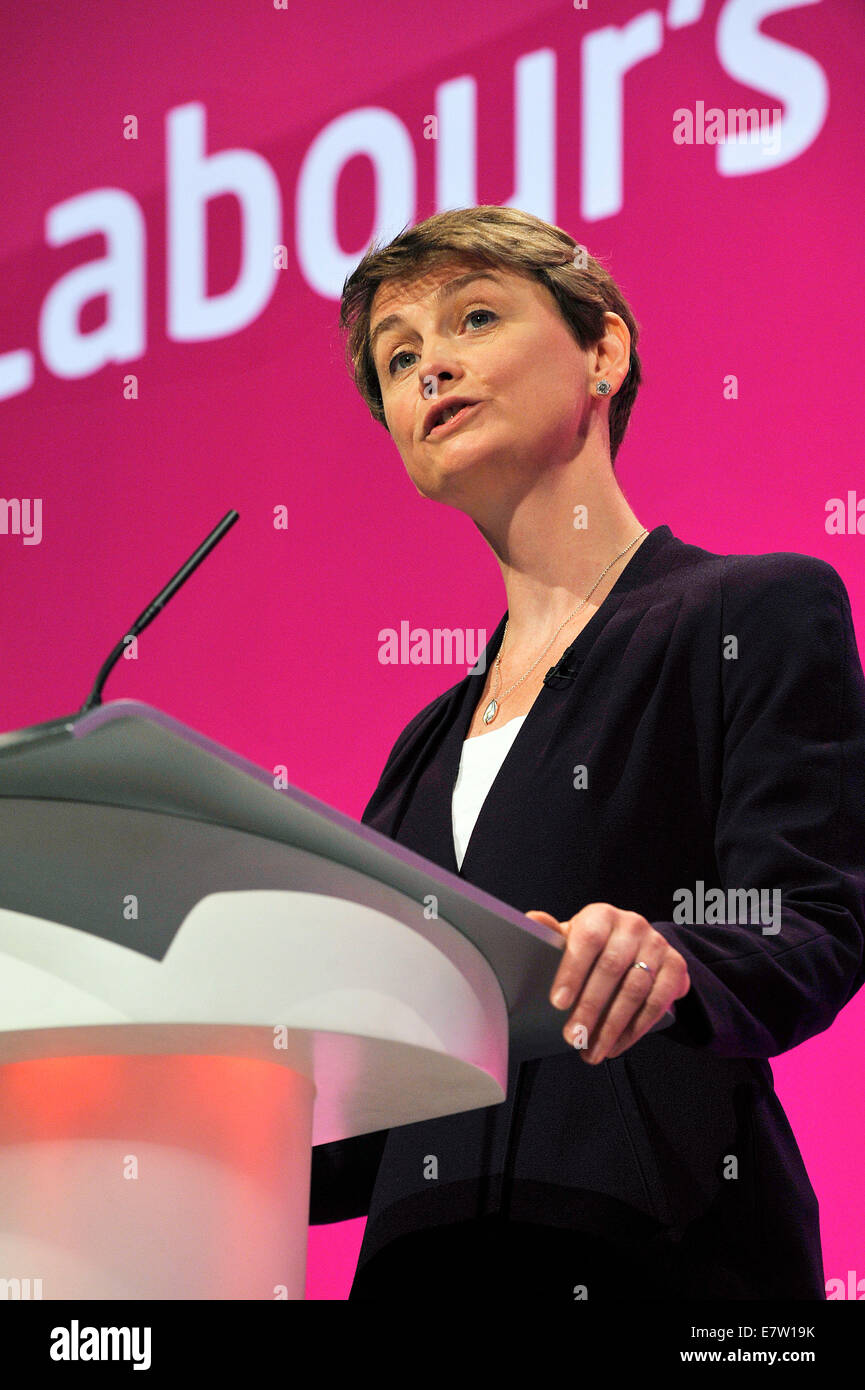 Manchester, UK. 24th Sep, 2014. Yvette Cooper Shadow Home Secretary Labour PArty Credit:  Della Batchelor/Alamy Live News Stock Photo