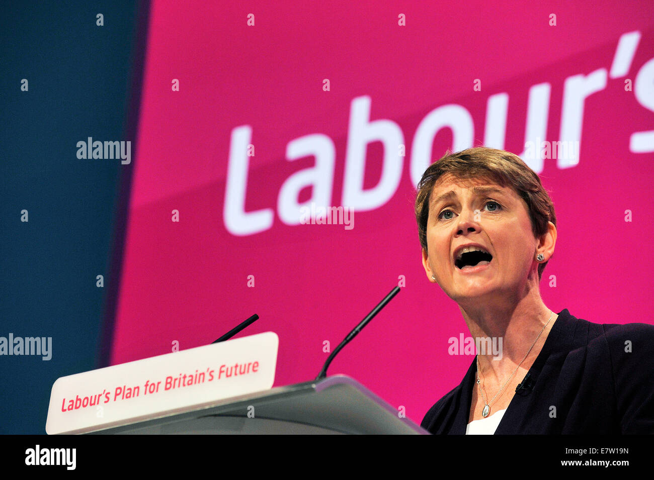 Manchester, UK. 24th Sep, 2014. Yvette Cooper Shadow Home Secretary Labour PArty Credit:  Della Batchelor/Alamy Live News Stock Photo