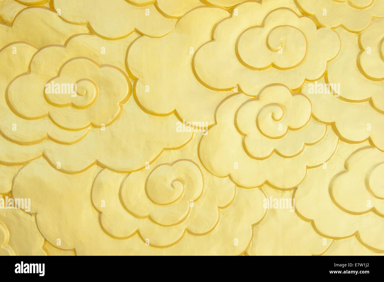 Chinese gold cloud symbol Stock Photo