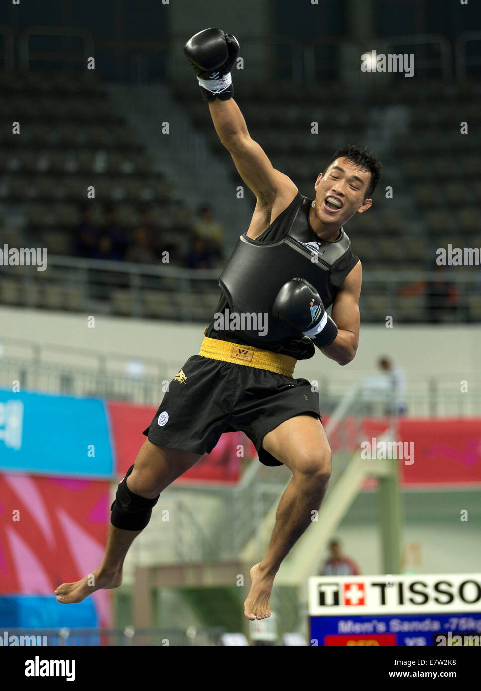 Incheon, South Korea. 24th Sep, 2014. Zhang Kun of China celebrates ...