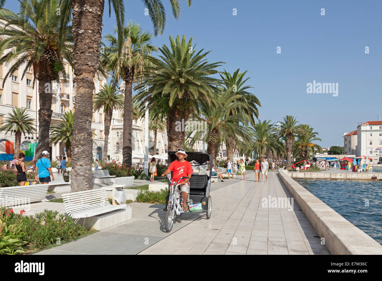 seafront, Split, Dalmatia, Croatia Stock Photo