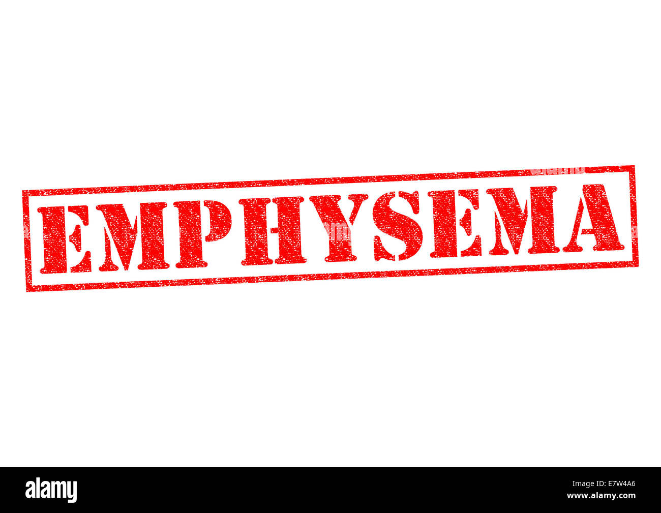 EMPHYSEMA red Rubber Stamp over a white background Stock Photo - Alamy