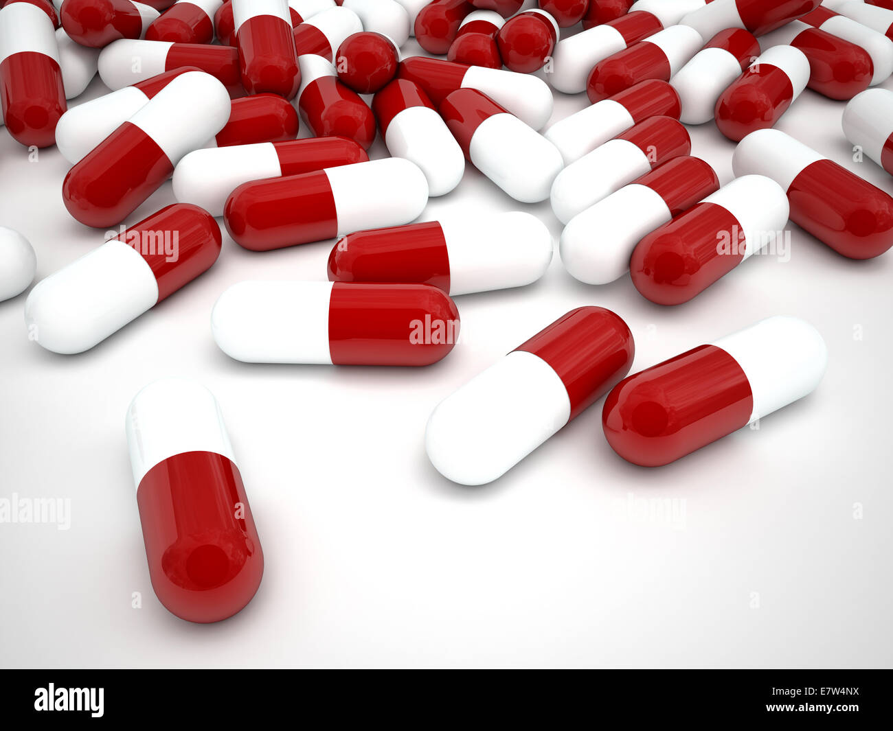 3d image of pills medicine on white background Stock Photo