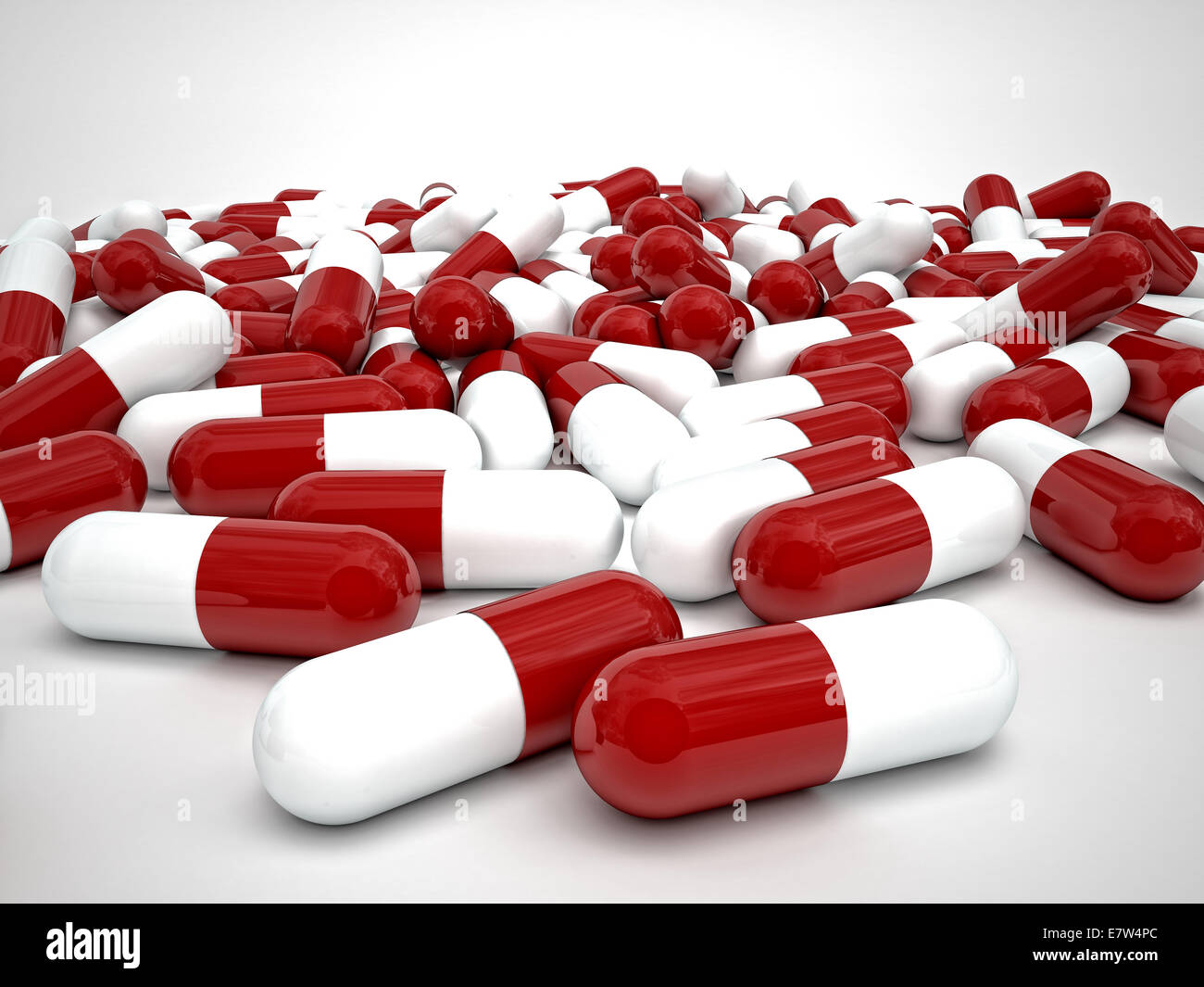 3d image of pills medicine on white background Stock Photo