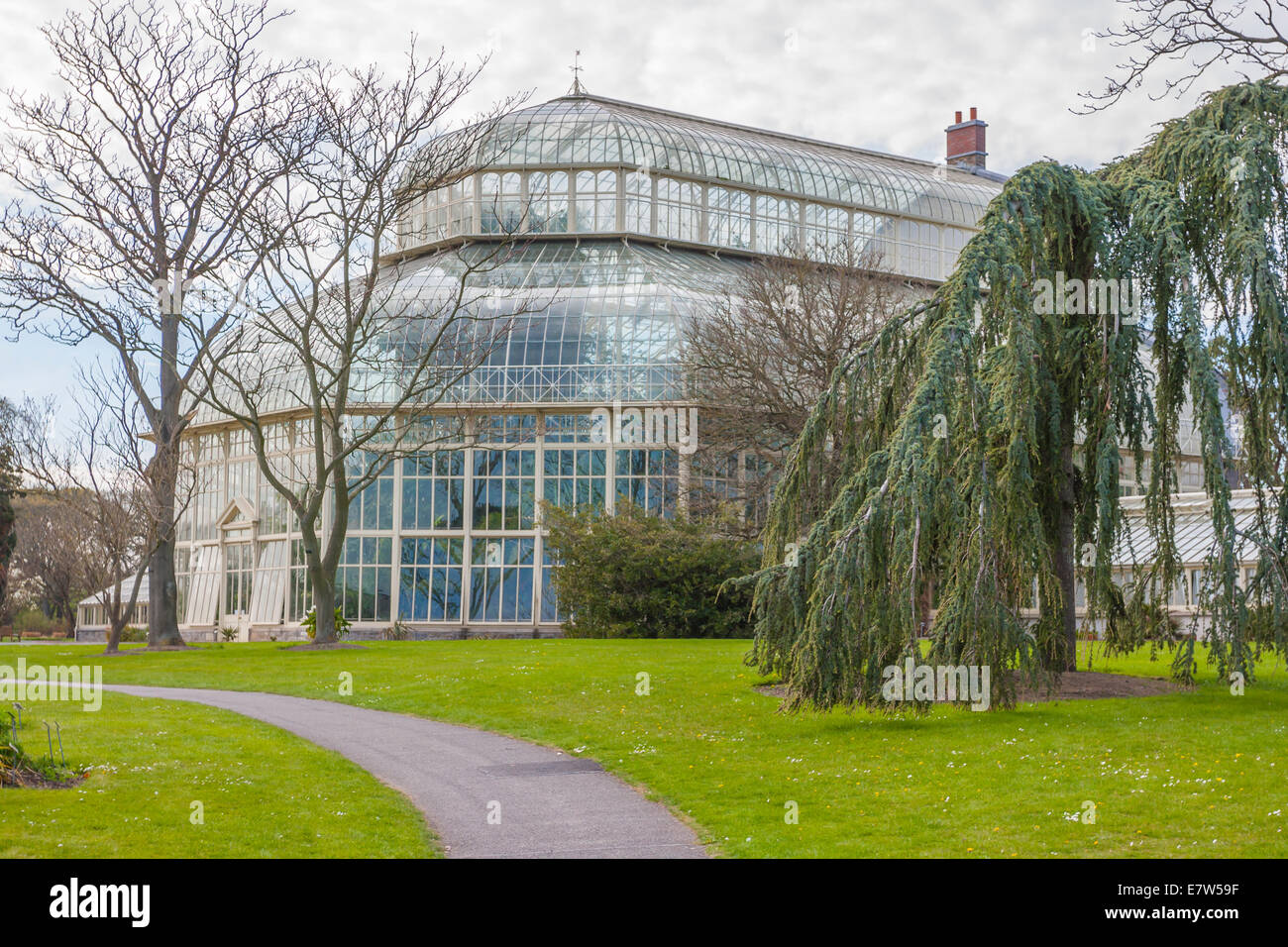 Dublin, Ireland Apr 19 Great Palm House Greenhouse in The National