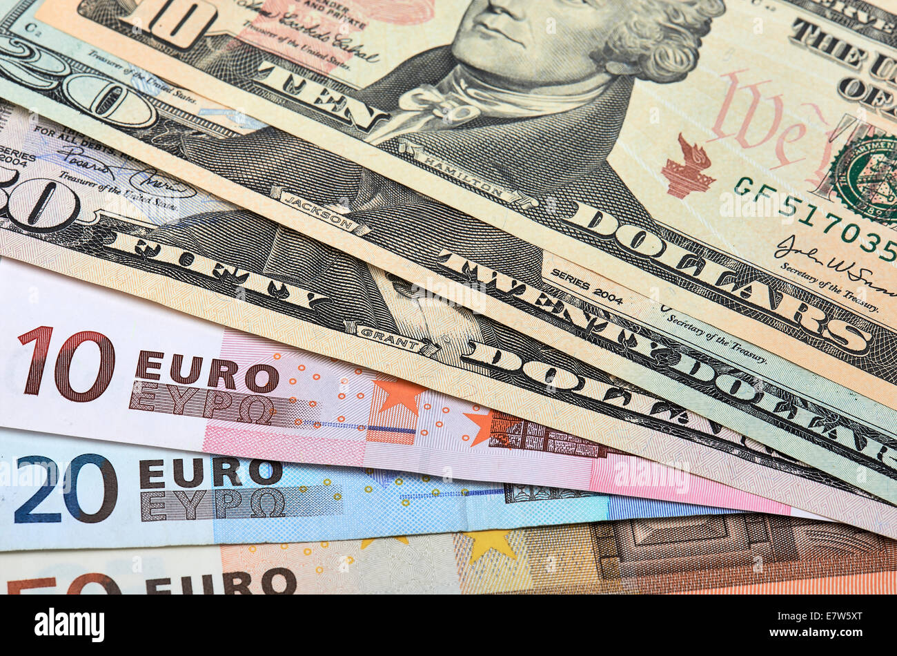 euros-and-dollars-stock-photo-alamy