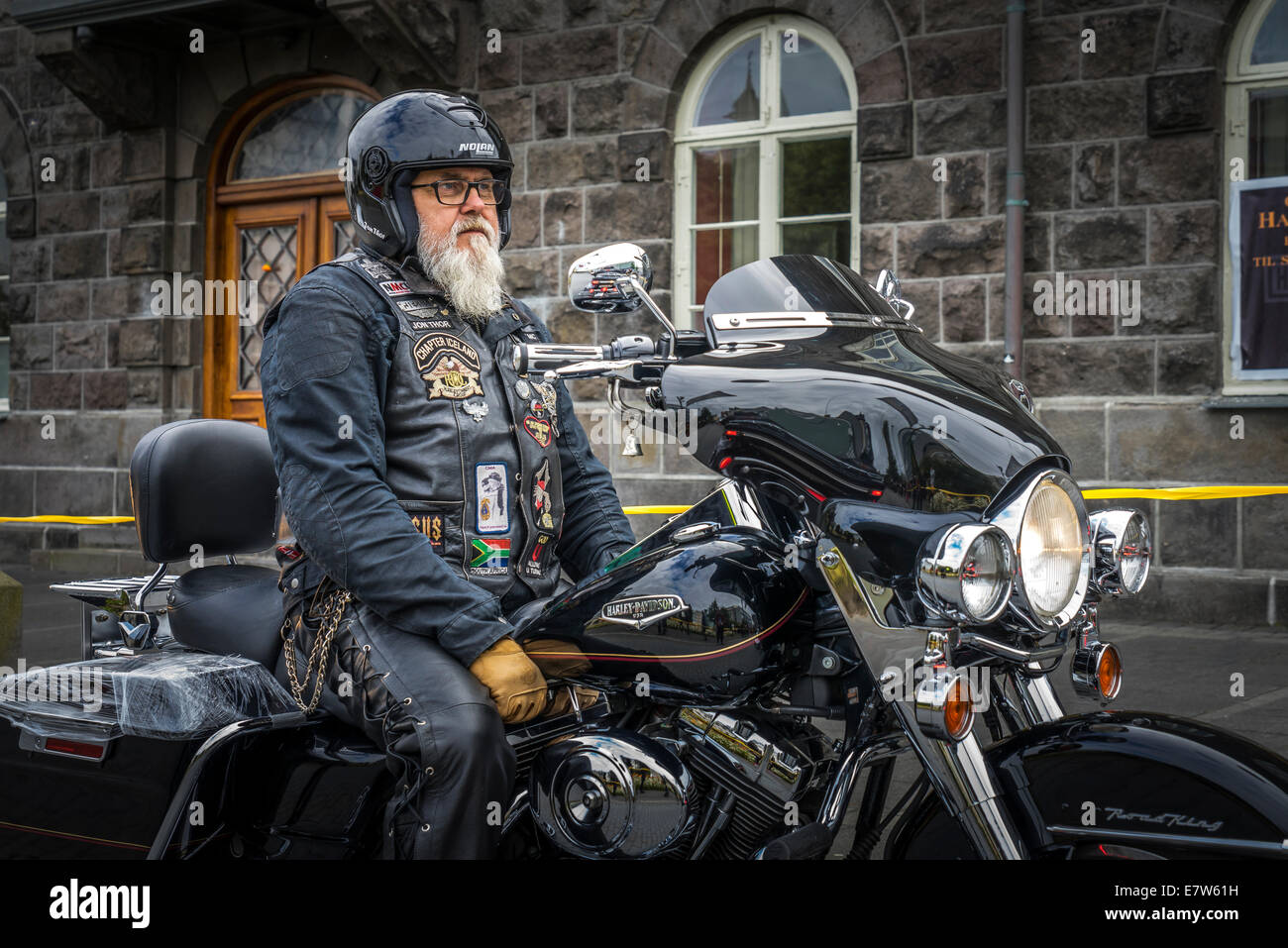 Harley biker hi-res stock photography and images - Alamy