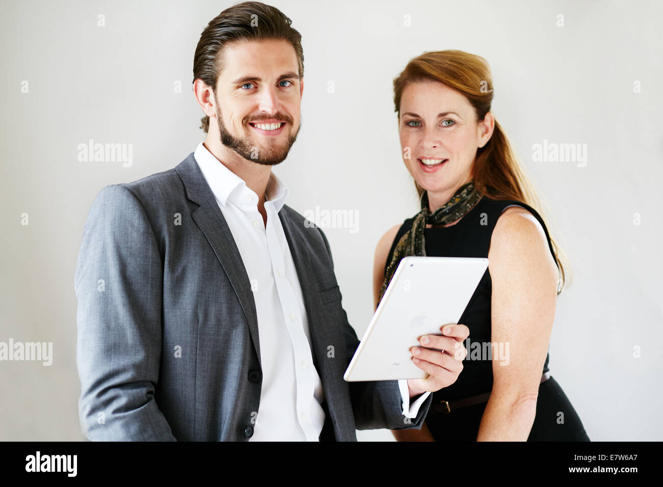 Portrait of man and woman Stock Photo