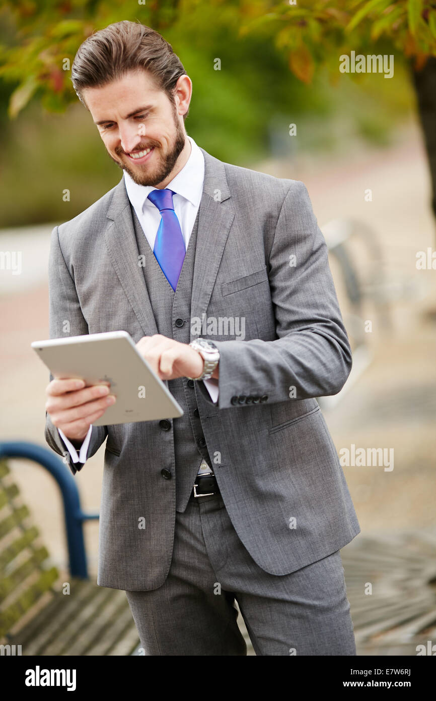 Smiling businessman Stock Photo