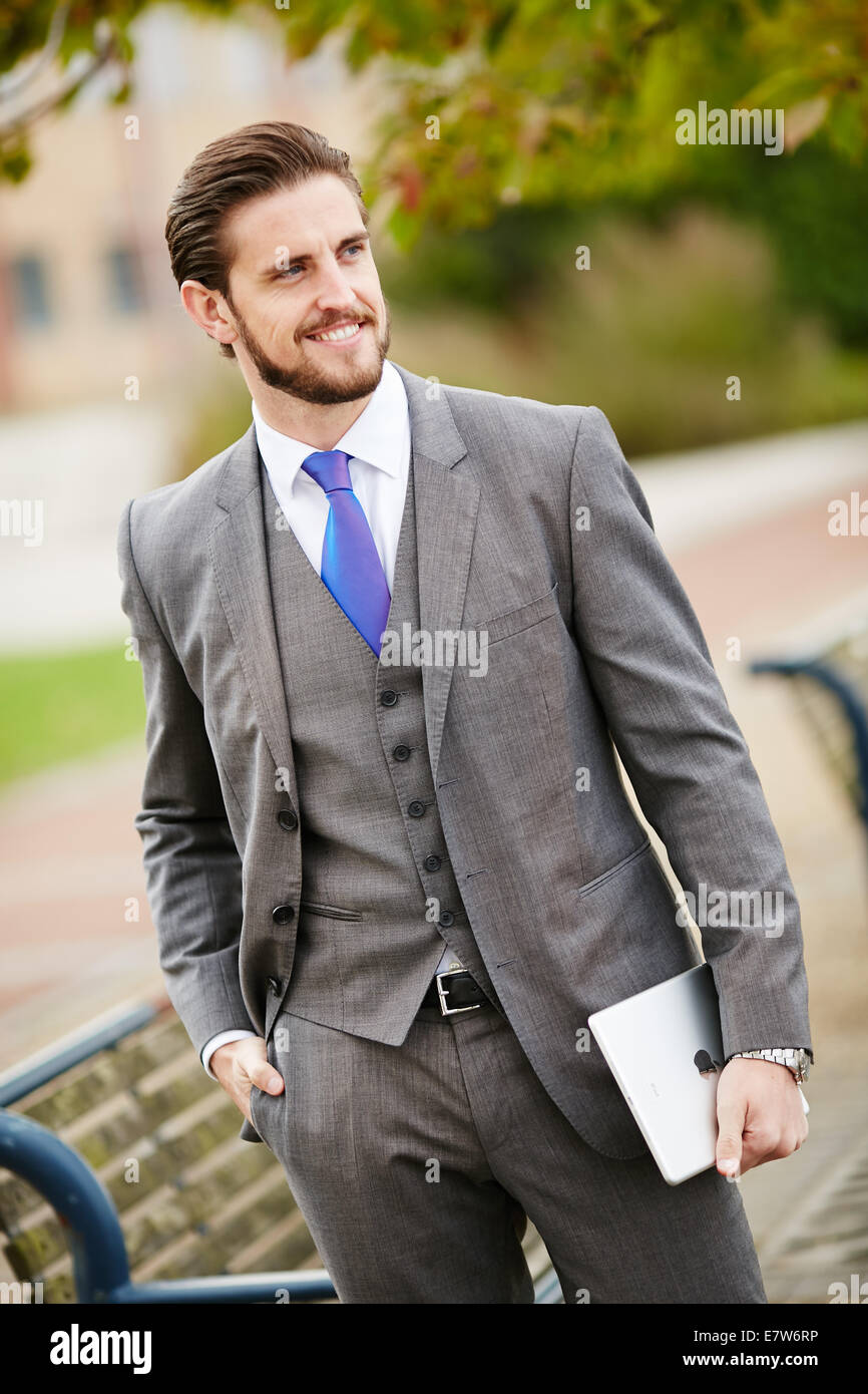 Smiling businessman Stock Photo