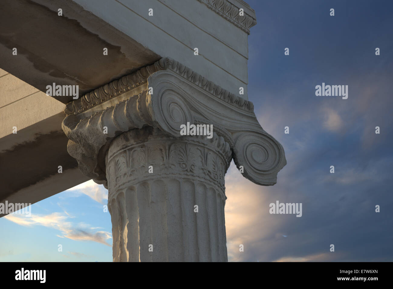 Acropolis column , Athens Greece Stock Photo Alamy