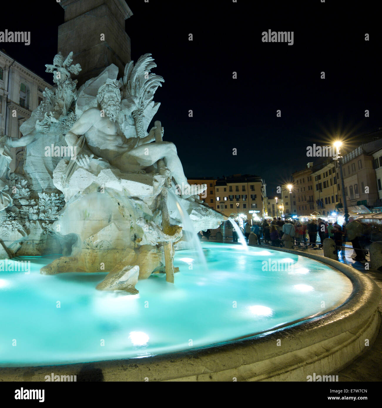 Piazza Navona, Rome. Stock Photo