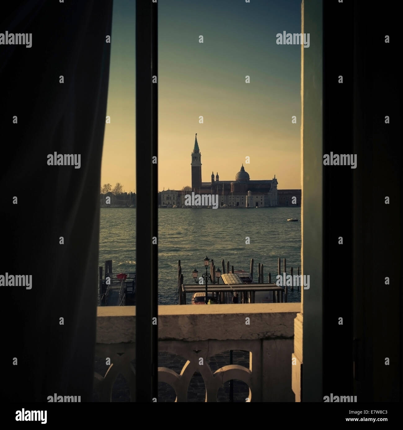 Room with a view, Venice. Stock Photo