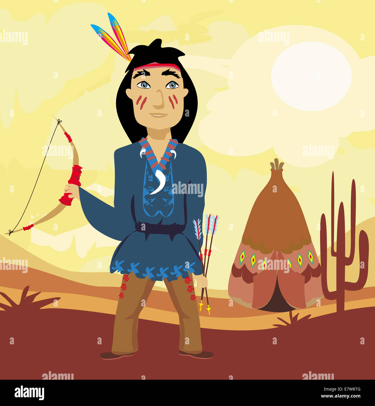 Native american bow and arrows hi-res stock photography and images - Alamy