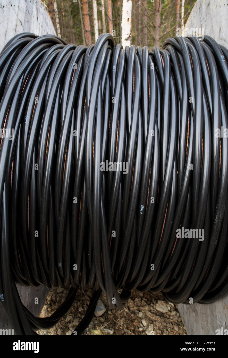 High voltage underground power cable hires stock photography and