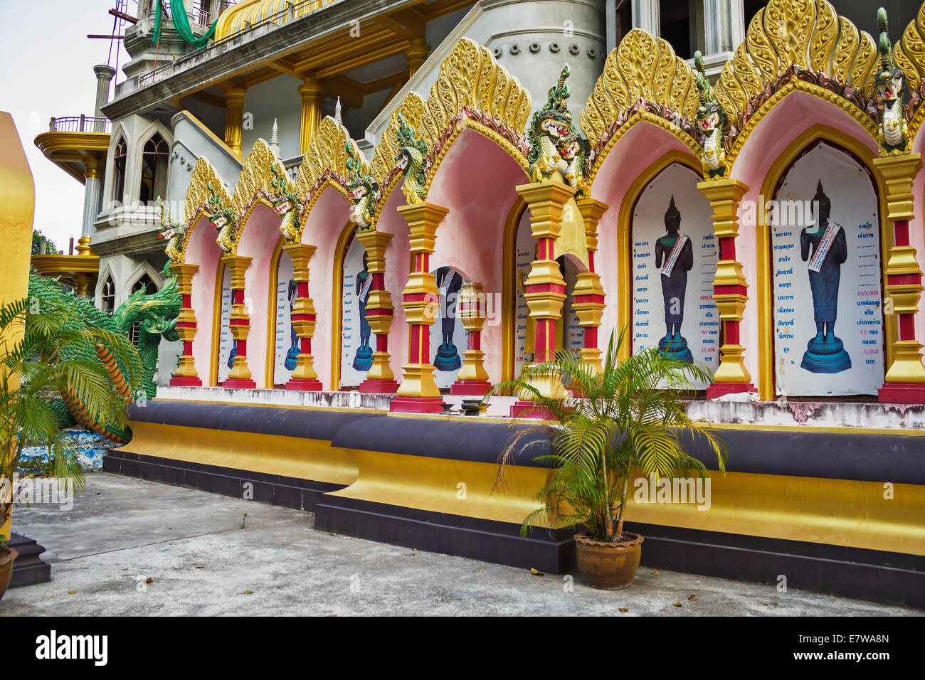 PHUKET, THAILAND - FEBRUARY 11, 2013: Buddhist temple in the south of Thailand Stock Photo