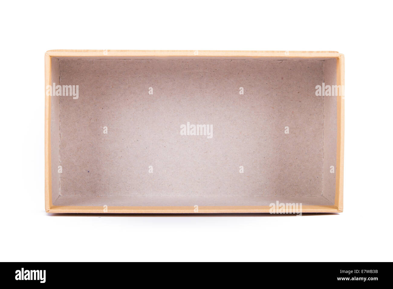 Wooden box, side view, isolated on white background Stock Photo Alamy