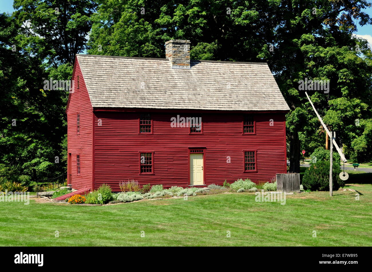 Woodbury, Connecticut Circa 1680 Hurd House, headquarters of the Old